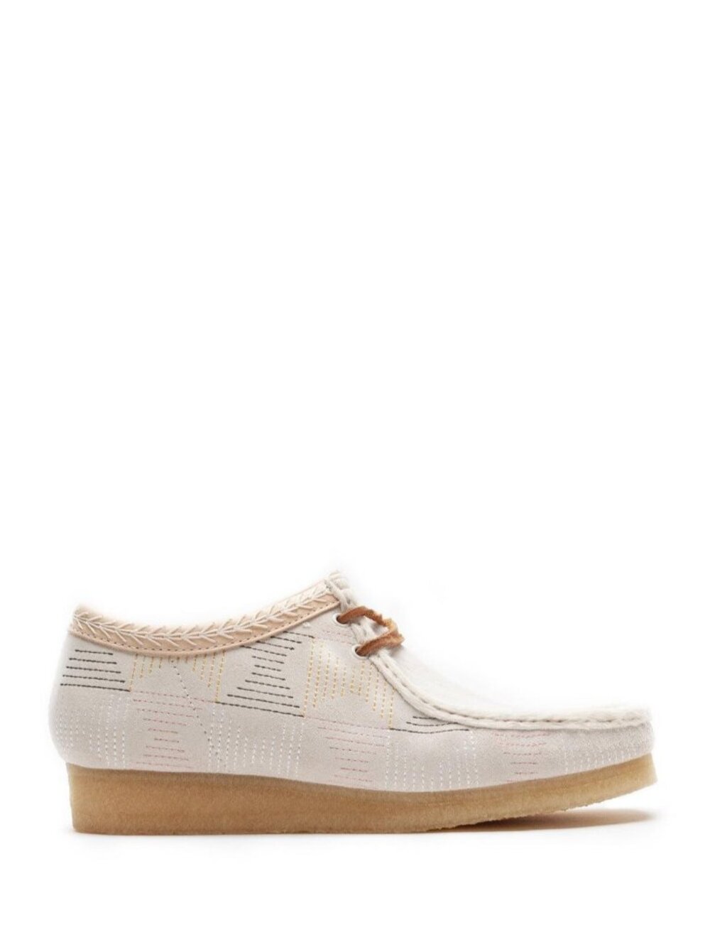 Clarks Originals Wallabee Lo Hairy Suede Off White 9.5